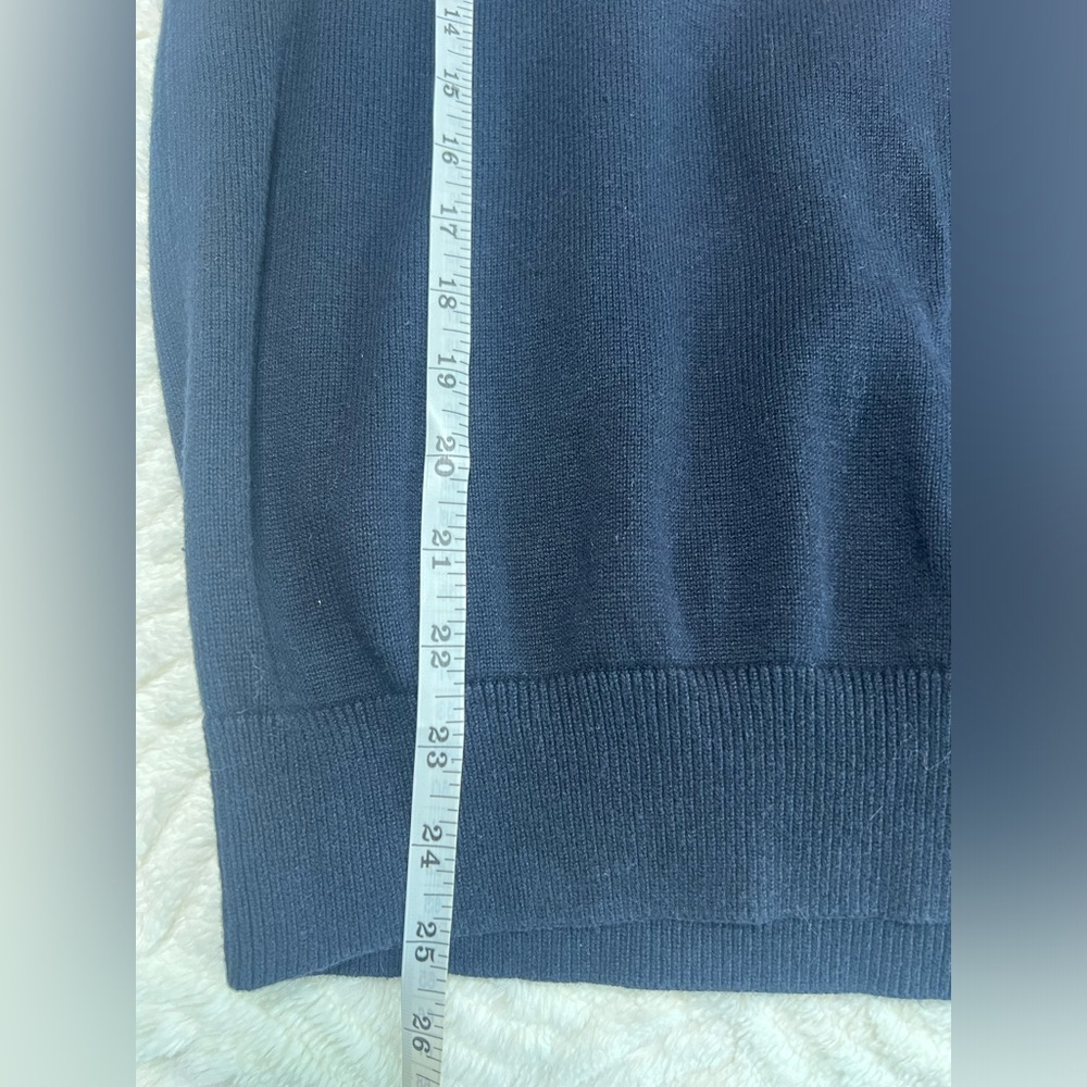Tommy Hilfiger Flag Logo Crewneck Sweater Men’s Medium Navy Cotton Classic - Picture 6 of 10